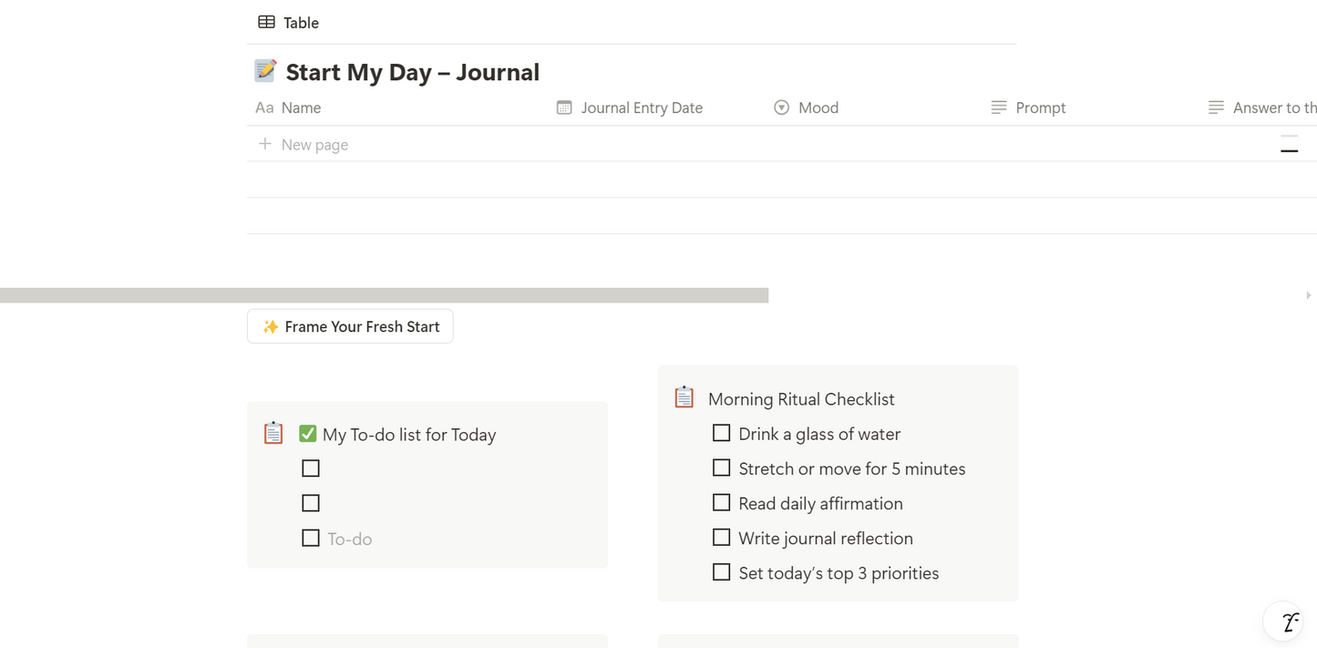 The Femme Framework — Notion Digital Planner + PDF Guide